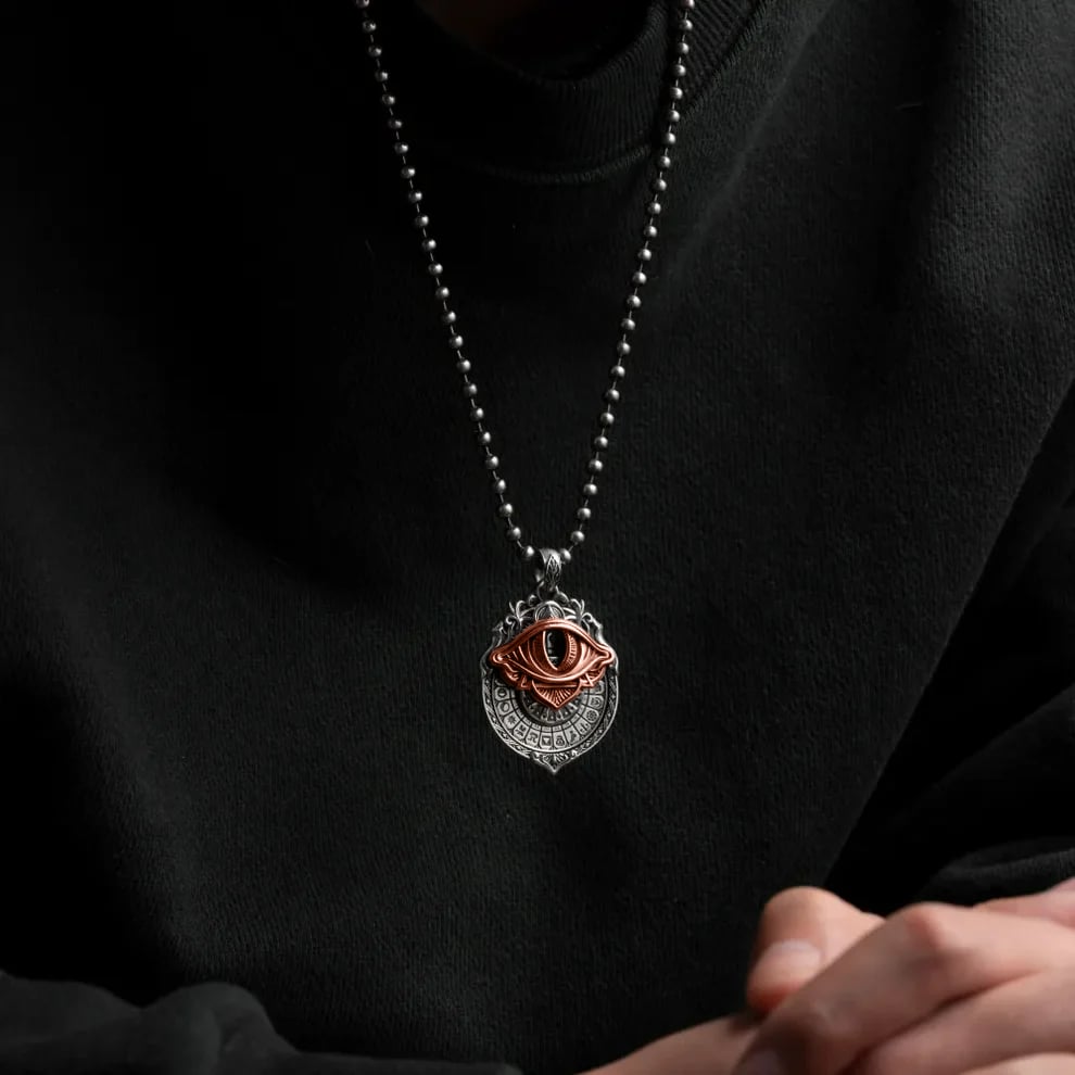 🔥👁️‍🗨️Handmade Tarot Vision Pendant: Connect to Cosmic Wisdom Anytime(✨Comes with instruction manual)