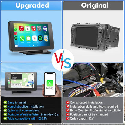 🔥Upgraded Wireless CarPlay Screen for Andriod & Iphone