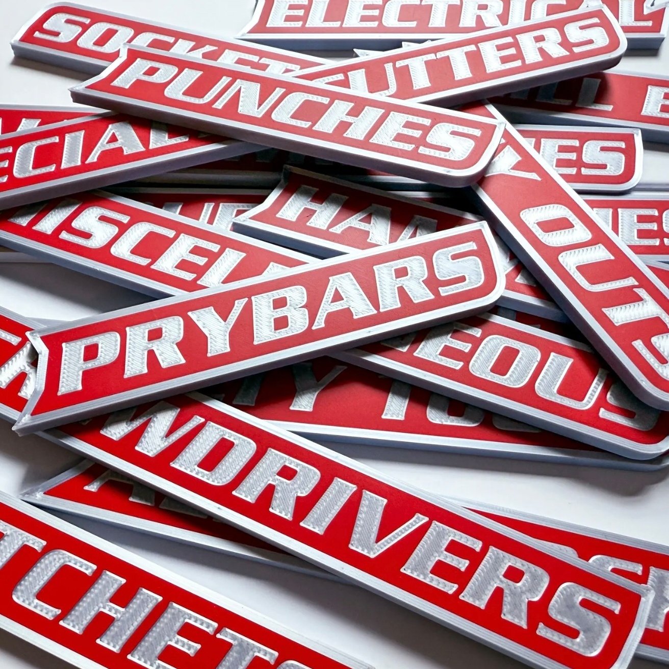 🔥12 Pack of  Magnetic Toolbox Labels🔩