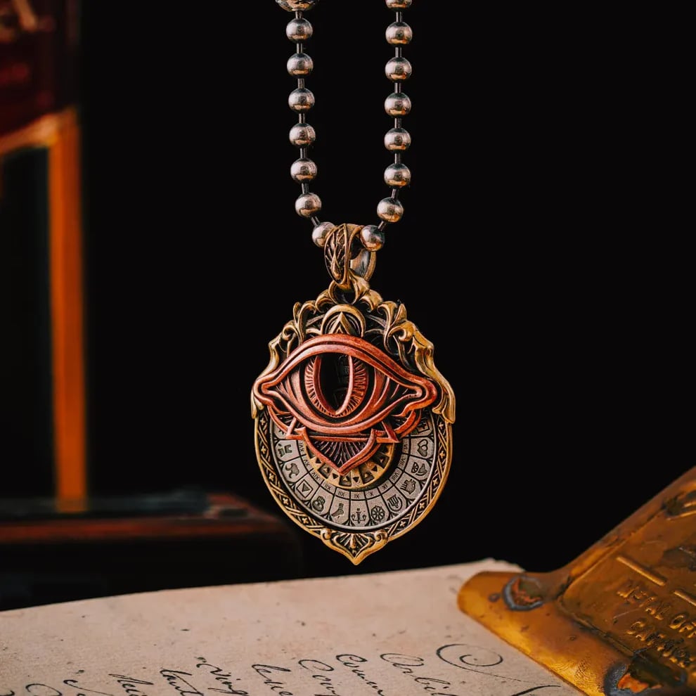🔥👁️‍🗨️Handmade Tarot Vision Pendant: Connect to Cosmic Wisdom Anytime(✨Comes with instruction manual)