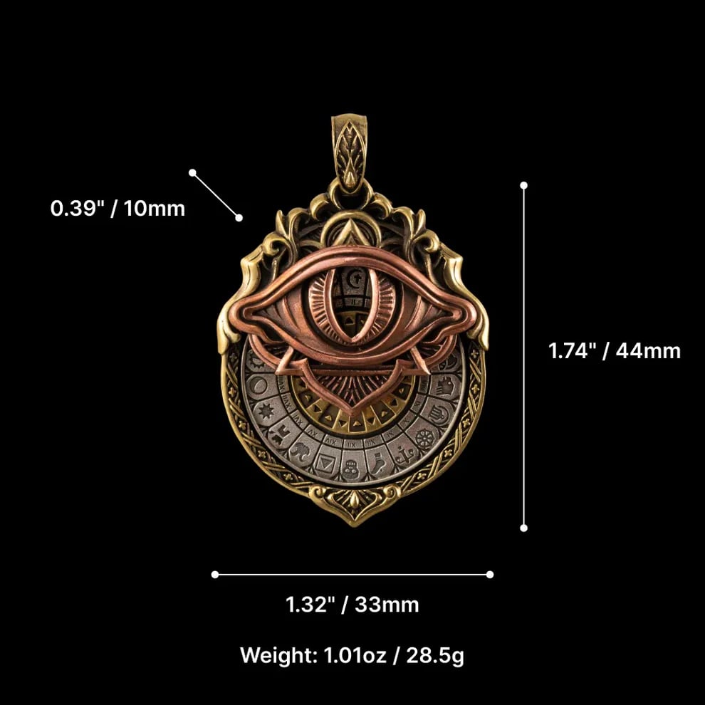 🔥👁️‍🗨️Handmade Tarot Vision Pendant: Connect to Cosmic Wisdom Anytime(✨Comes with instruction manual)