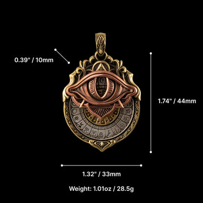 🔥👁️‍🗨️Handmade Tarot Vision Pendant: Connect to Cosmic Wisdom Anytime(✨Comes with instruction manual)