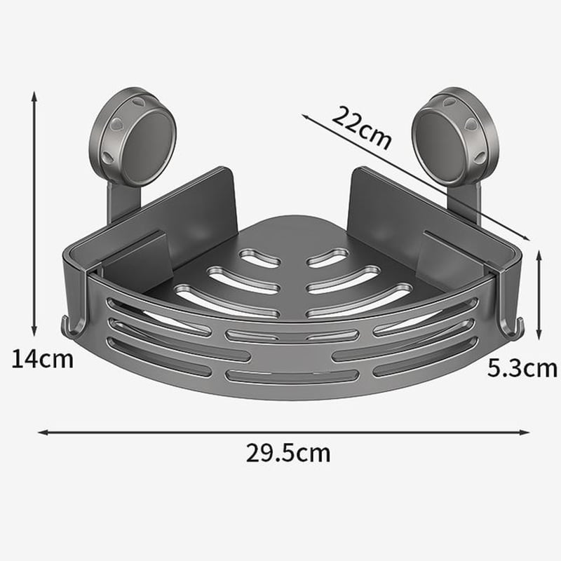 Triangle Suction Cup Shower Caddy
