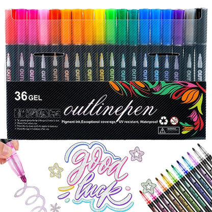 Dreamy Sparkle Dual-Line Contour Pen