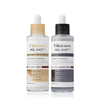 Peel Shot Glow Rice Ampoule Duo Set(white rice + black rice)