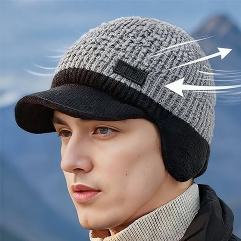 Windproof Thermal Cap with Visor