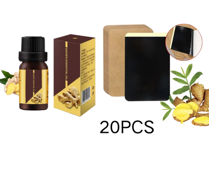 ⏳Time-Limited Special⏰ Ginger Pain Relief Patches – Natural Heat Therapy for Aches & Stiffness | Stick It Where It Hurts! 💆‍♀️