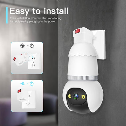 4MP Light Bulb Security Camera 5G