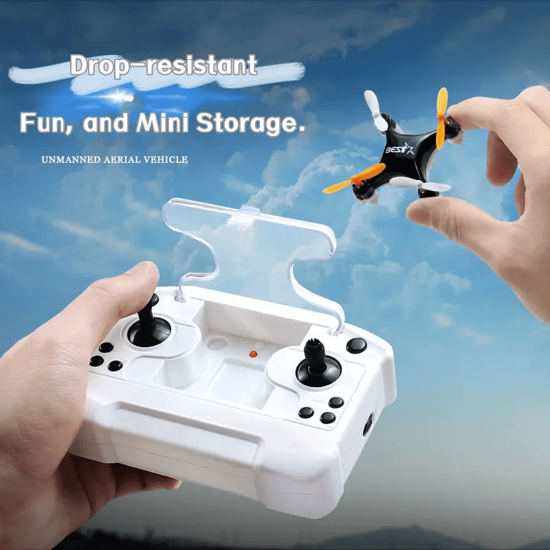 🎅 All-Ages Mini Drone with Easy Stunt Flights & 360° Tricks - Perfect Beginner-Friendly Flyer!