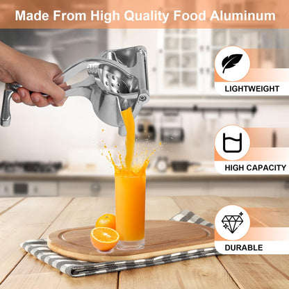 Hand Juicer Squeezer- Aluminum Manual Press Juicer🍹