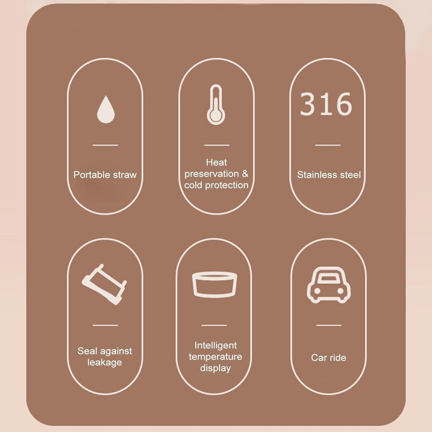 🎁🎁Christmas gift🎁450ml Stainless Steel Travel Mug with Temperature Display - Vacuum Insulated Bottle