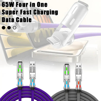 📲4-in-1 USB Charging Cable fast charging MAX 240W⚡