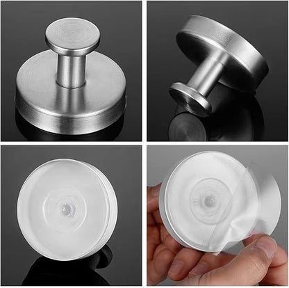 🔥 Stainless Steel Suction Cup Hooks (2X)