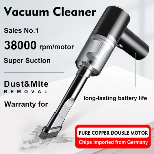 🔥 Powerful Wireless Car Vacuum Cleaner