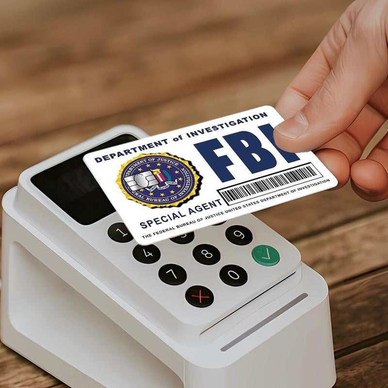 Secret Agent Card Skins Kit: FBI/ICE Designs  • Cosplay & Gift Stickers