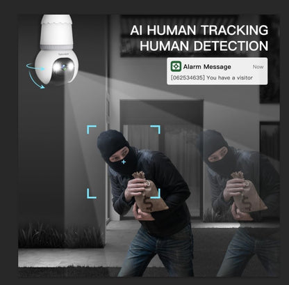 4MP Light Bulb Security Camera 5G