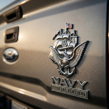 U.S. Navy Special Edition Metal Vehicle Badge