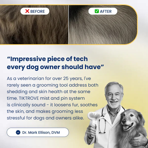 Tiktrove FreshFur Shower Brush + Cleansing Mist