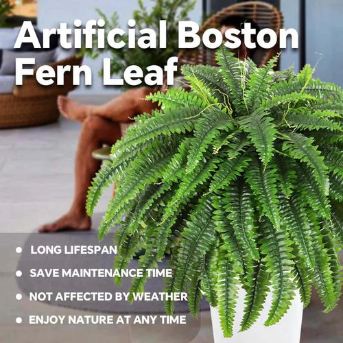 🌿UV Resistant Lifelike Artificial Boston Fern