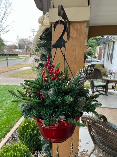 Pre-lit Artificial Christmas Tree Urn Filler ~ Weatherproof sparkle for entryways and patios.