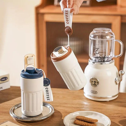 🎁🎁Christmas gift🎁450ml Stainless Steel Travel Mug with Temperature Display - Vacuum Insulated Bottle