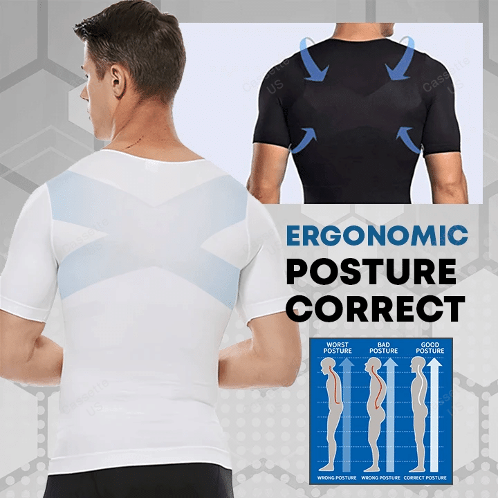 Men's Body Shaper Compression Workout T-shirt
