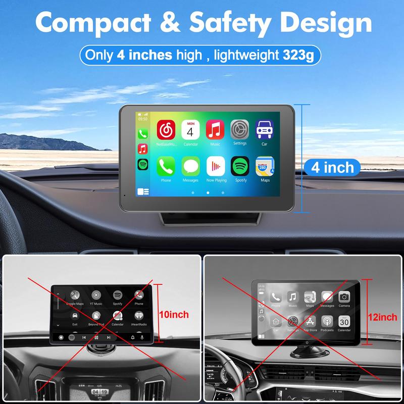 🔥Upgraded Wireless CarPlay Screen for Andriod & Iphone