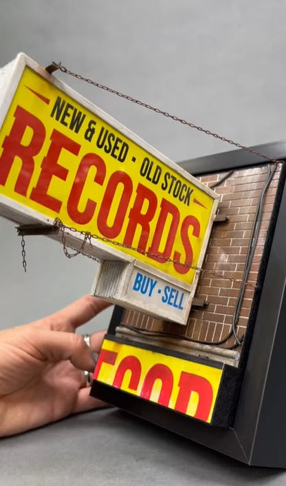 Record Store Retro Wall Light - Record Collector Gift✨