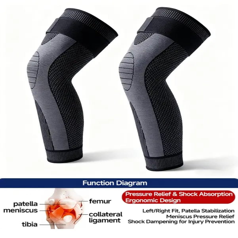 🔥Hot Sale🔥Warm Knee & Leg Sleeve | Non-Slip Long Cotton Sleeve for Fall/Winter（1 set 2 pcs）