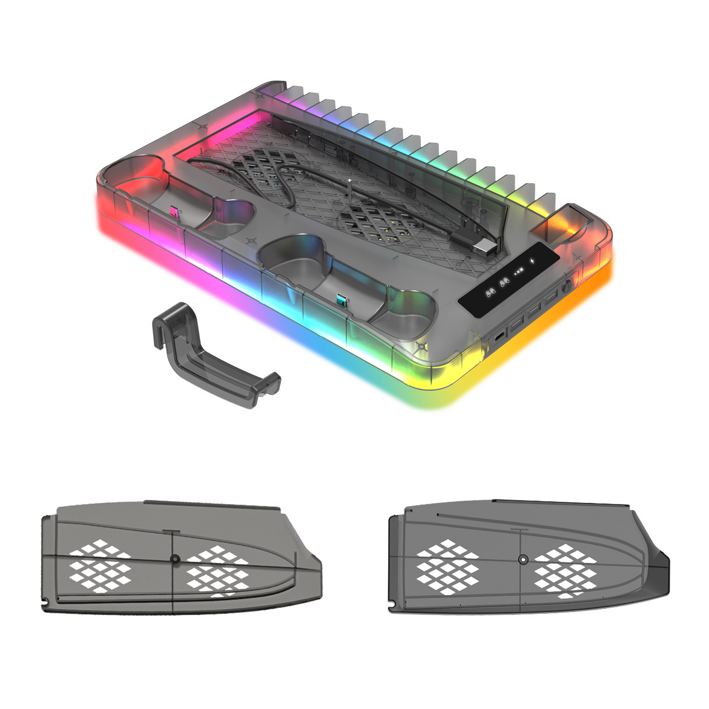 Tiktrove Charging Base Cooling Bracket for Dual PS5 Controller