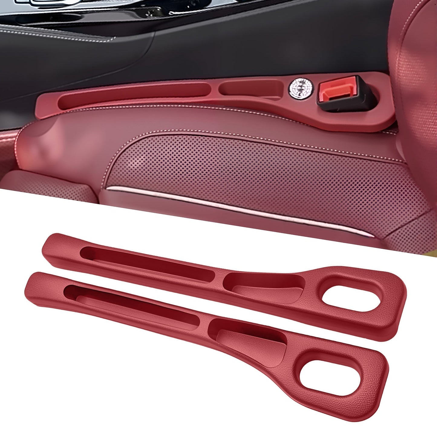 Eptchn Dual-Slot Car Seat Gap Organizer