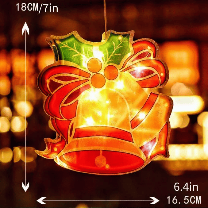 🎄 Christmas Window Hanging Lights 🌟