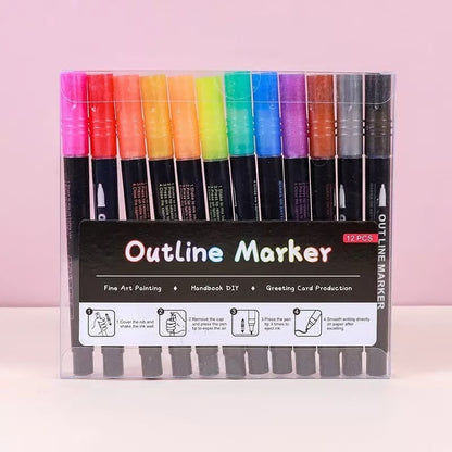🎁Best Gift🎅Marker Pen for Highlight  （12 colors）