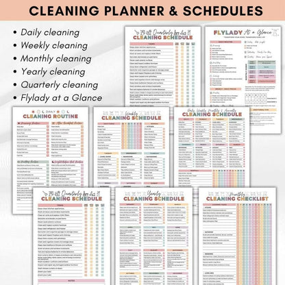 ADHD Cleaning Planner Bundle