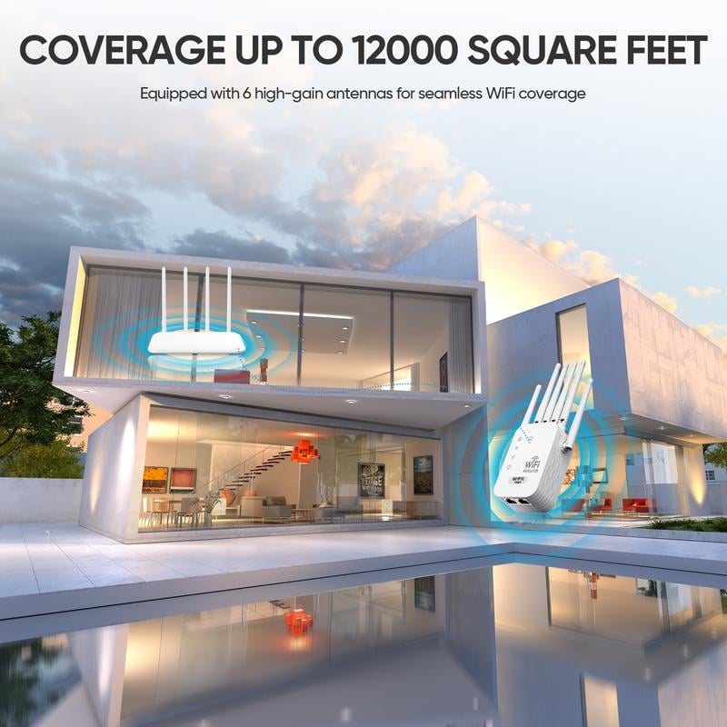 📶WiFi Extender 2025 6-Antenna Strong Signal🚀⚡