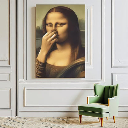 🎄🎅Mona Lisa Bathroom Wall Art Decoration