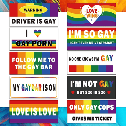 10 Pcs Funny LGBT Stickers Set🌈