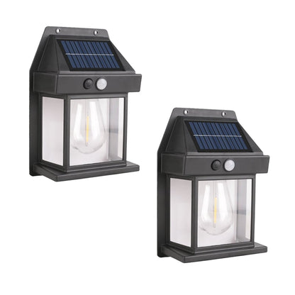 🔥☀️ Solar Wall Lights - Vintage Edison Style with Smart Motion Sensor! ☀️