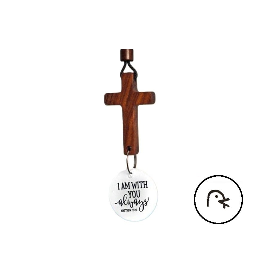 ✝️Bible Verse Car Rearview Hanging Cross Ornament