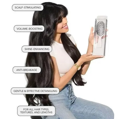 TIKTROVE Miracle Brush –Smoother, Stronger, Shinier Hair - Boar Bristle Brush