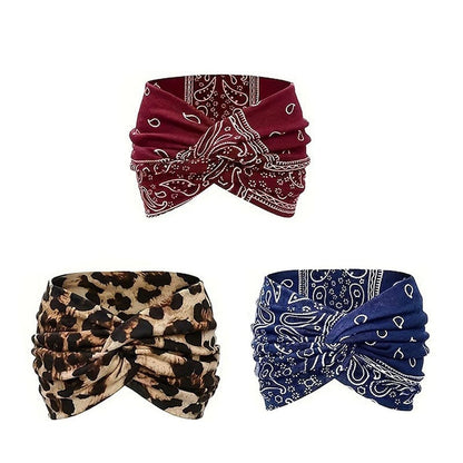 Vintage Style Wide Tie-Dye Hairband