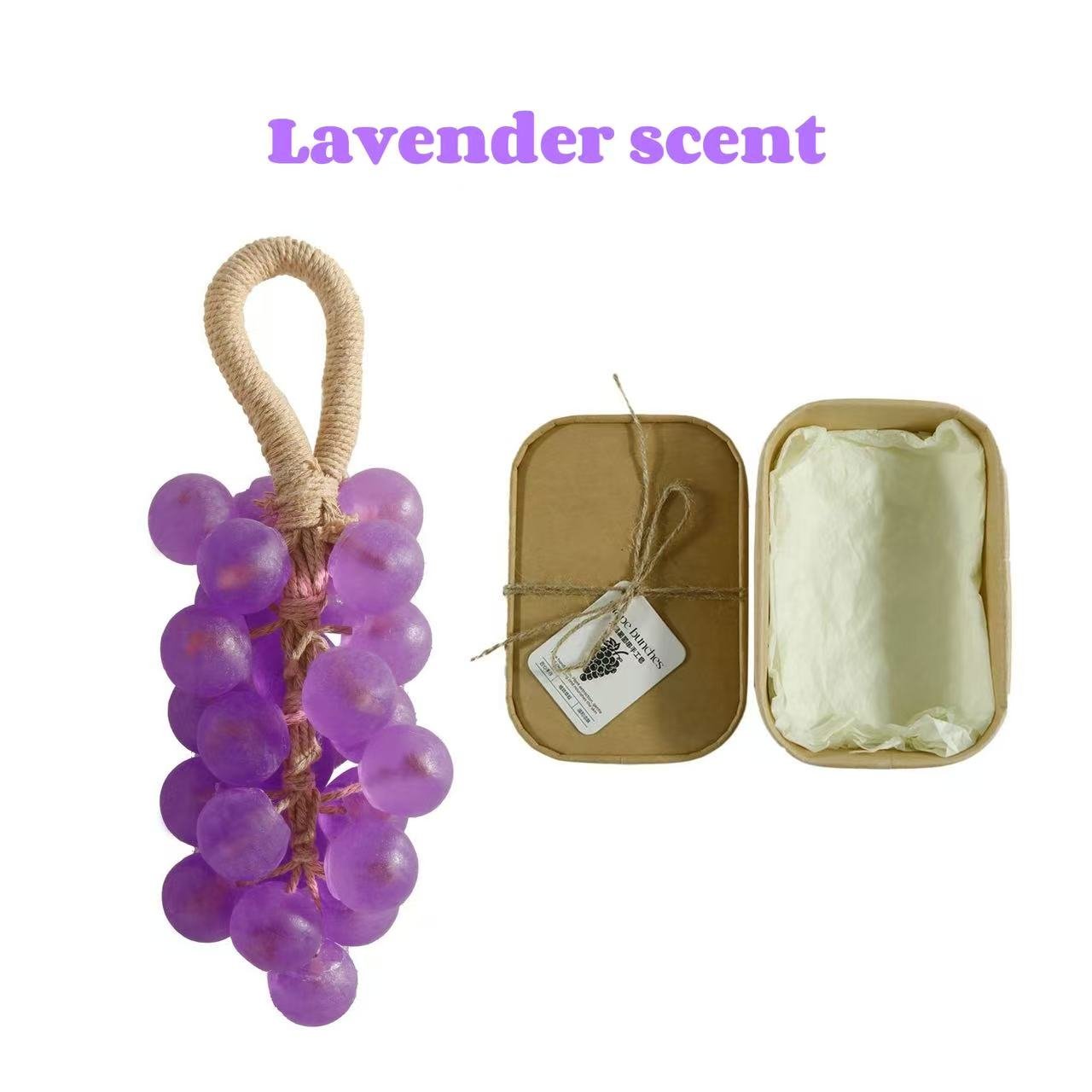 🔥Personalized Original Handmade Crystal Grape Soap Gentle Cleansing Soap  (Single string: 25 pieces)