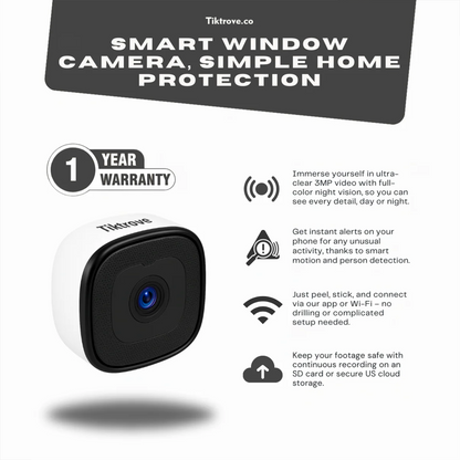 Tiktrove 3MP W150 Window Camera