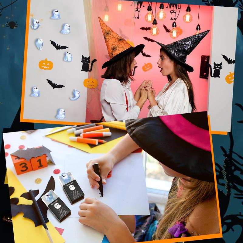 🎃Halloween Sale 👻Glow in the Dark Mini Ghost Figures with Box（set of 36）