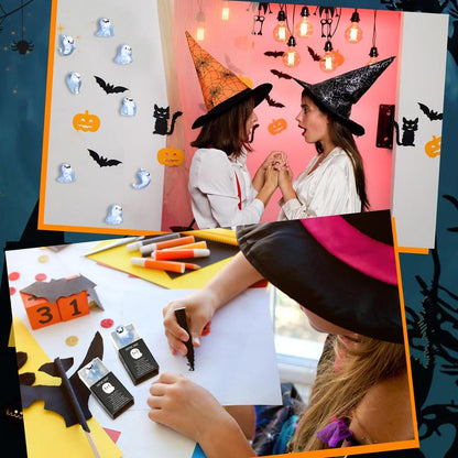 🎃Halloween Sale 👻Glow in the Dark Mini Ghost Figures with Box（set of 36）