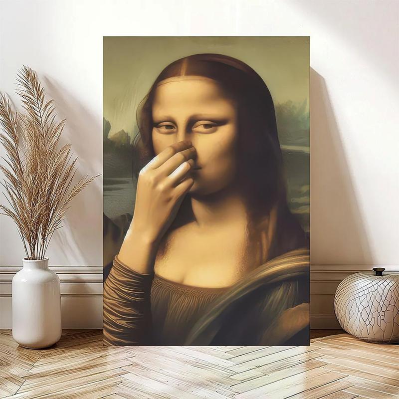 🎄🎅Mona Lisa Bathroom Wall Art Decoration