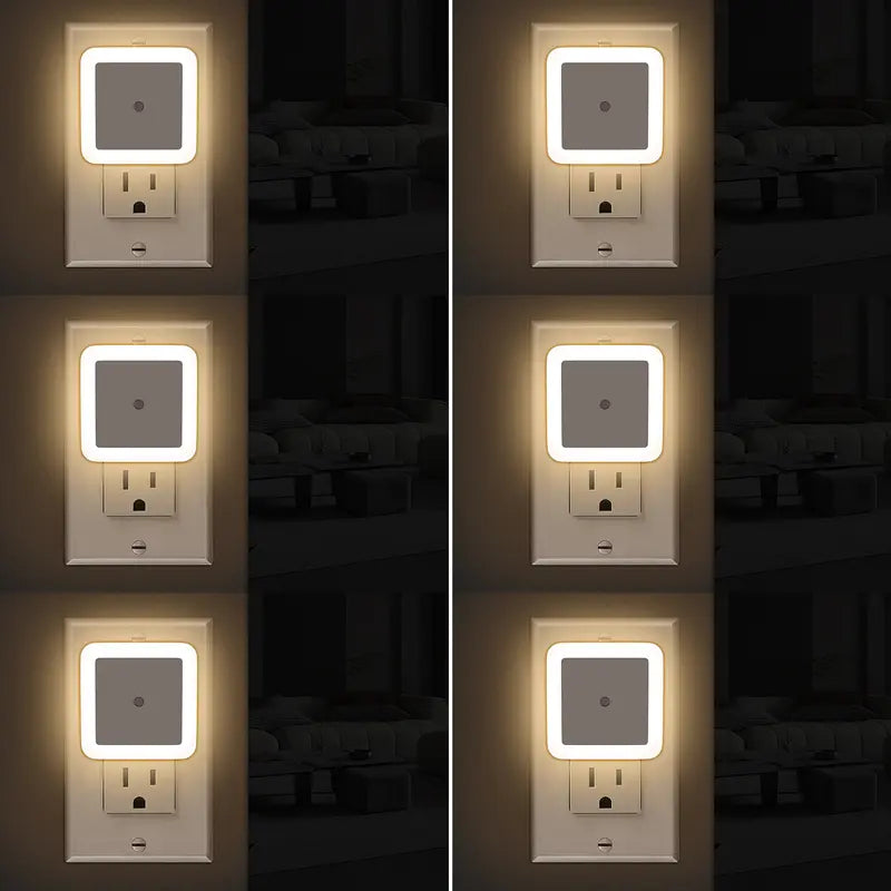 🔥Night Lights Plug into Wall 6-Pack, Plug in Night Light, Dusk to Dawn Nightlight Led Night Lights✨