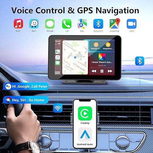 🔥Upgraded Wireless CarPlay Screen for Andriod & Iphone