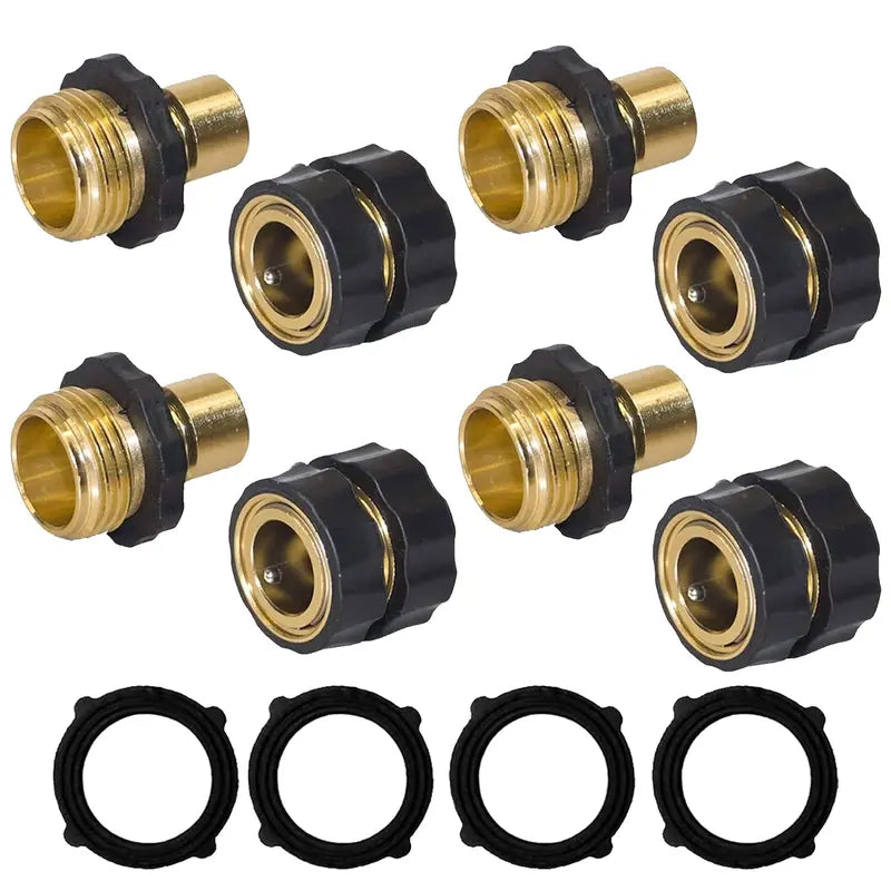 Garden Hose Quick Connector, 3/4 Inch Male and Female Garden Hose Fitting Quick Connector