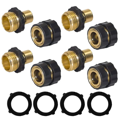 Garden Hose Quick Connector, 3/4 Inch Male and Female Garden Hose Fitting Quick Connector